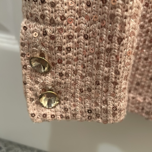 ECI NY bran rose gold glitter blazer - Picture 5 of 5